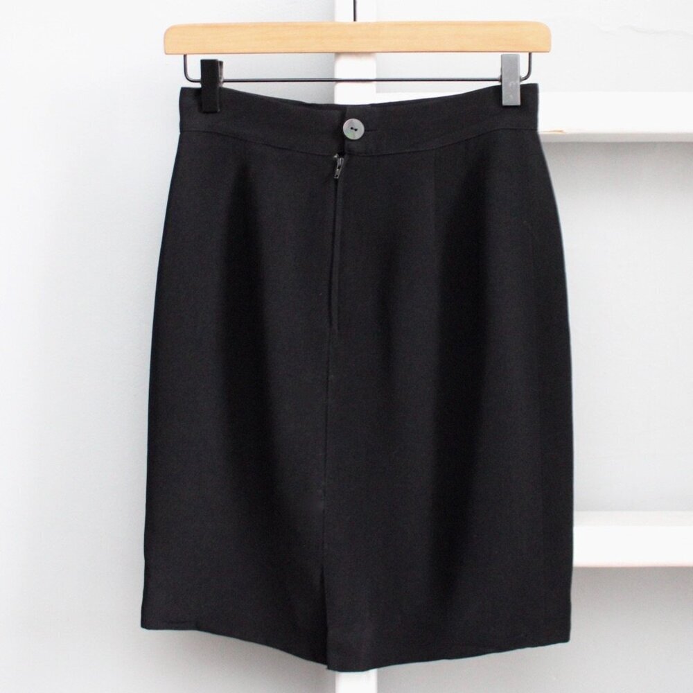 Gianni Versace Genny Vintage Black Pencil Skirt Size 6 US / 40 Italy - Picture 3 of 8